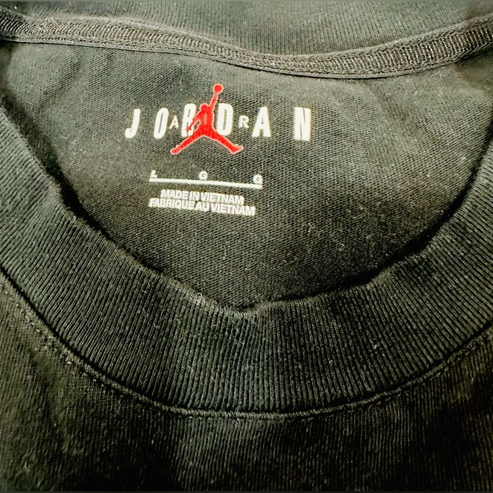 AIR‎ JORDAN Men’s Size L Black T-Shirt Pullover Tee Reg Fit